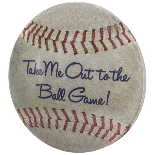 American Art Décor™ 15" Baseball Dome Metal Sign